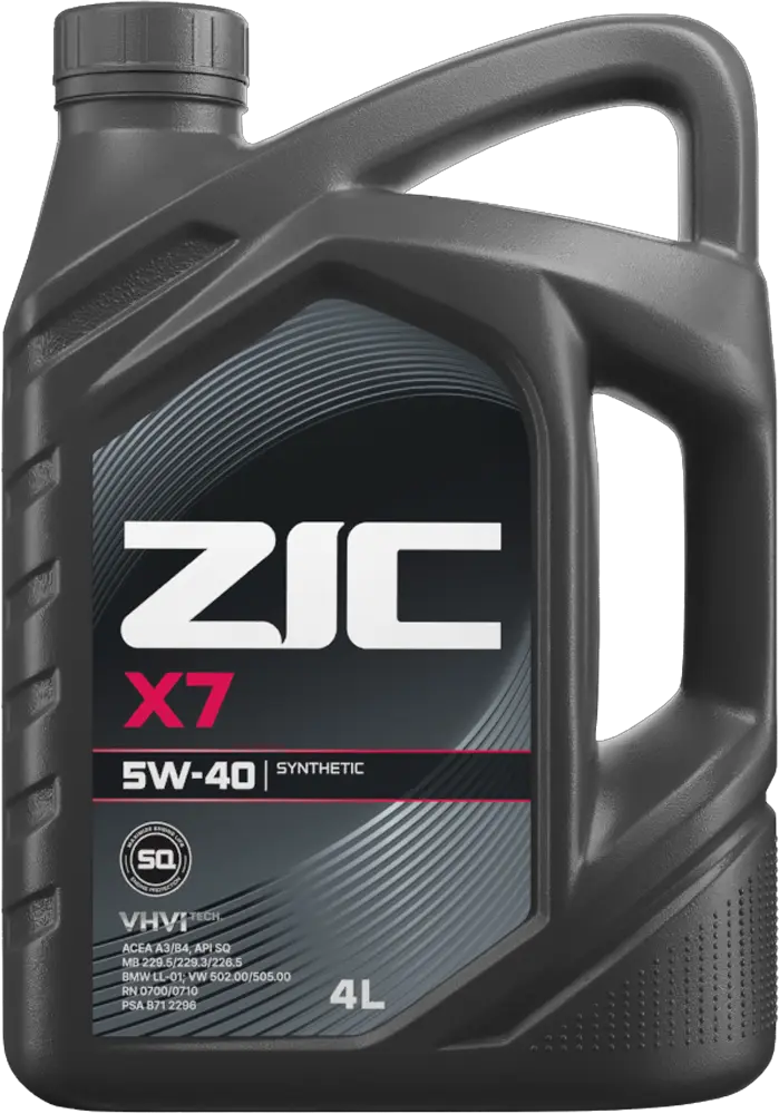 Масло моторное ZIC X7 5W-40 4л