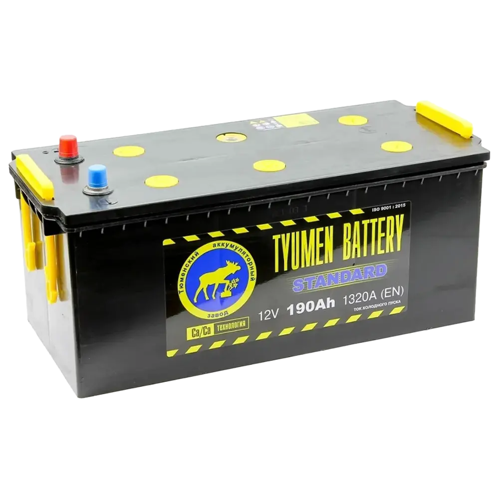 Тюмень 190 А/ч о.п. (+;-) 1320А 12V Standard