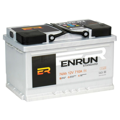 Enrun 74 А/ч о.п. А V Standard