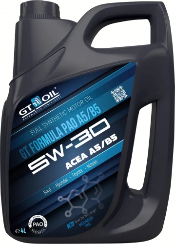 Масло мотоpное GT Formula PAO 5W30 SL/CF/A5/B5 4л