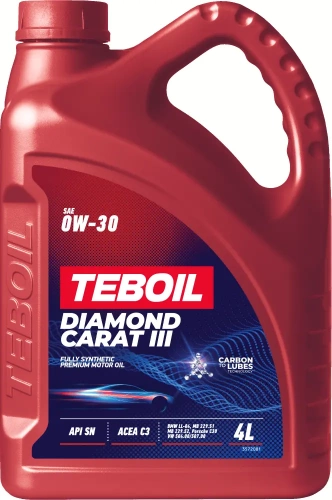 Масло мотоpное Teboil Diamond Carat III 0W-30 SN/C3 4л