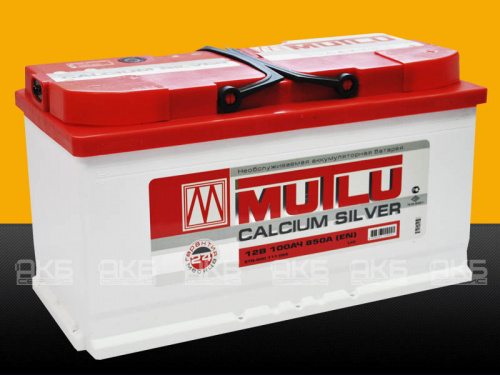 Mutlu 100 А/ч о.п. 850А 12V Calcium Silver