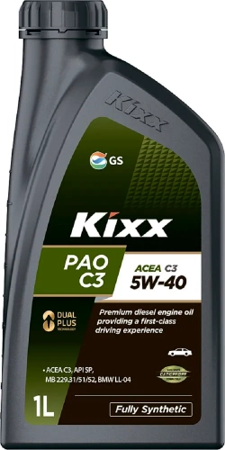 Масло моторное Kixx PAO 5W-40 API SN/CF ACEA C3 1л