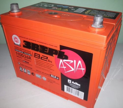 Зверь 82 А/ч п.п. 750А 12V 110D26R