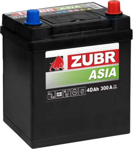 Zubr 40 А/ч п.п. 300А 12V Premium Asia