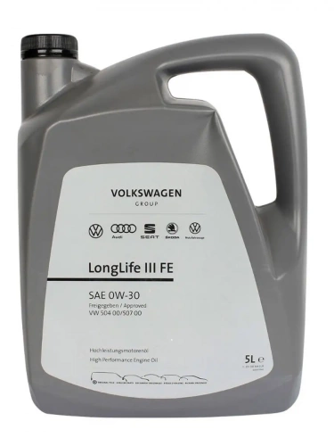 Масло моторное VAG 0W-30 LongLife FE 5л  (504.00/507.00)