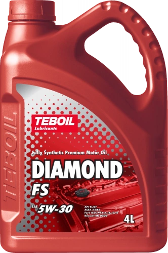 Масло мотоpное Teboil Diamond FS 5W-30 SL/СF 4л(Ford WSS-M2C 913-A/913-B/913C/913D/Renault RN 0700