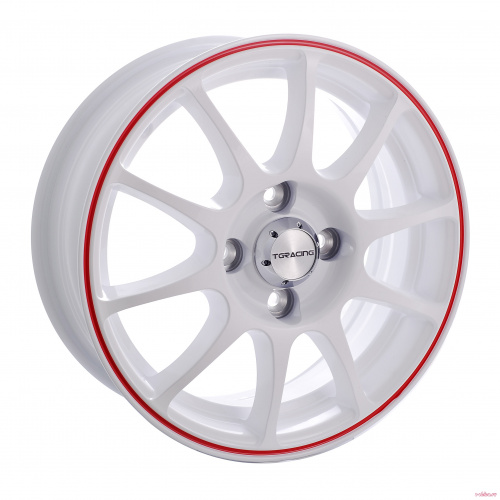 TG Racing TGR001 18 / 5*108 ET42 D73.1 J7.5 MATT BLACK RED RING