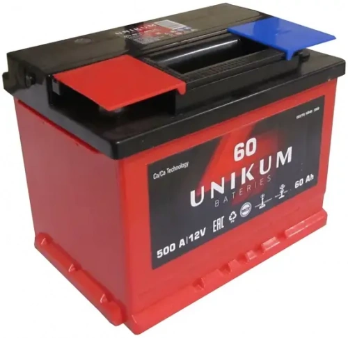 Unikum 60 А/ч п.п. 500А 12V 