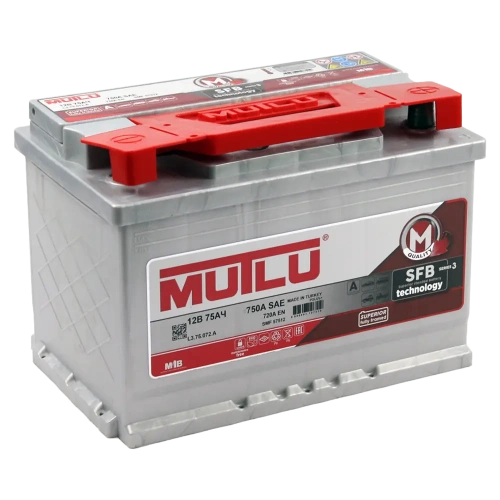 Mutlu 75 А/ч о.п. 720А 12V SBF M3