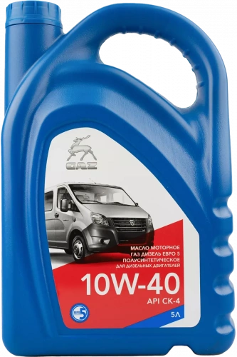 Масло моторное GAZ 10W40 синтетика 5л (API SG/CD)