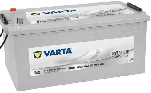 Varta 225 А/ч о.п. (+;-) 1150А 12V Silver ProMotive (725 103) N9