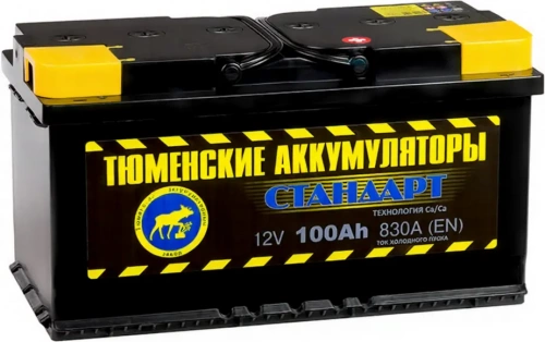 Тюмень 100 А/ч о.п. 830А 12V Standard