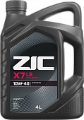 Масло моторное ZIC X7 LS 10W-40 4л