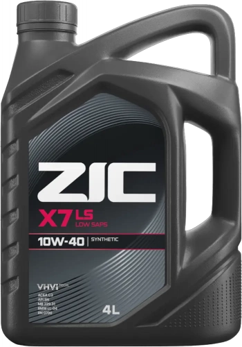 Масло моторное ZIC X7 LS 10W-40 4л