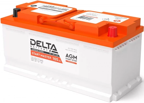 Delta 105 А/ч о.п. 950А 12V Start Master EFB