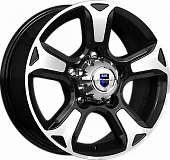КиК Атлант 16 / 5*139.7 ET35 D108.5 J7.0 Алмаз чёрный
