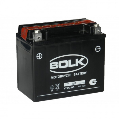Bolk 10 А/ч п.п. 180А 12V YTX12-BS сух. зар. с эл. (BK32011)