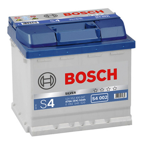 Bosch 52 А/ч о.п. 470А 12V Silver (552 400) (S4002)