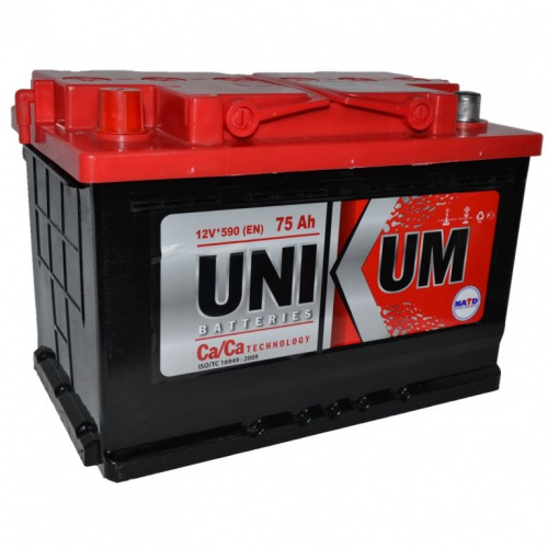 Unikum 75 А/ч п.п. 600А 12V 