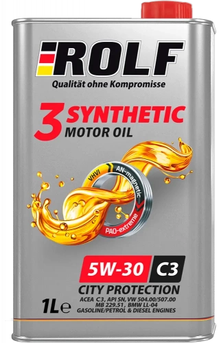 Масло моторное ROLF 3-Synthetic 5W-30 ACEA C3 1л