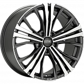 OZ Cortina 19 / 5*120 ET40 D79 J10.0 Matt Dark GraphiteDiamCut