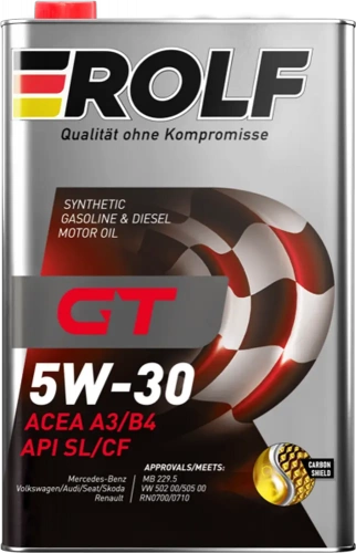 Масло моторное ROLF GT SAE 5W-30 ACEA A3/B4 1л