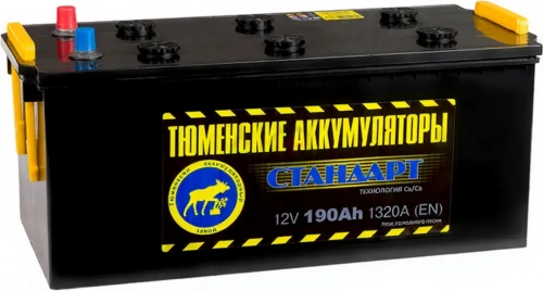 Тюмень 190 А/ч о.п. (+;-) 1320А 12V Premium