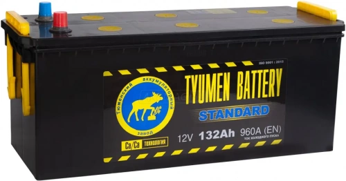 Тюмень 132 А/ч п.п. (-;+) 960А 12V Standart