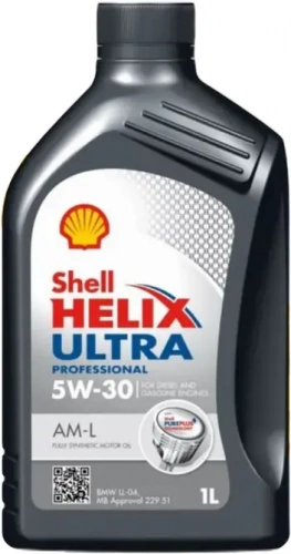 Масло мотоpное Shell Helix Ultra Professional AM-L 5W-30 синтетическое 1 л