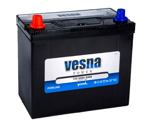 Vesna 45 А/ч п.п. А 12V POWER JIS Asia