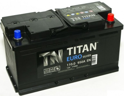 Titan 110 А/ч о.п. 950А 12V Euro Silver