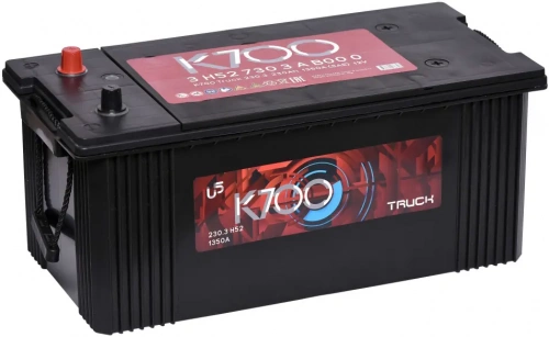 K700 230 А/ч о.п. (+;-) 1350А 12V Truck